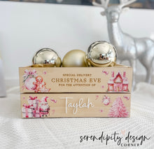 Load image into Gallery viewer, Printed Christmas Crate - Pink Gingerbread