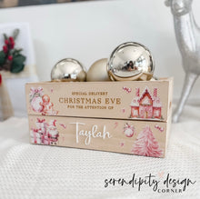 Load image into Gallery viewer, Printed Christmas Crate - Pink Gingerbread