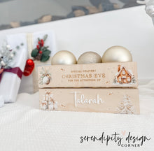 Load image into Gallery viewer, Printed Christmas Crate - Neutral Gingerbread