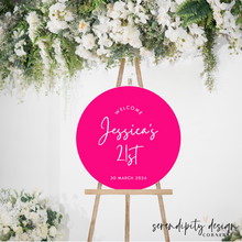 Load image into Gallery viewer, Round UV Printed Birthday Sign