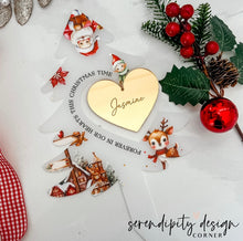 Load image into Gallery viewer, Christmas Tree Memorial Stake | Christmas Memorial Grave Stake | Reindeer Santa Planter Stake