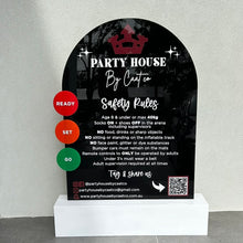 Load image into Gallery viewer, Bumper Cars Safety Rules - Play Rules Sign