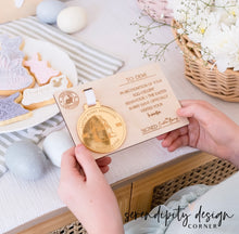 Load image into Gallery viewer, Easter Bunny Award Certificate with Medal