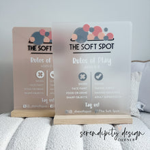 Load image into Gallery viewer, Jumping Castle Soft Play - Play Rules Sign