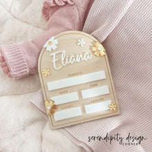 Load image into Gallery viewer, Daisy Hospital Birth Announcement