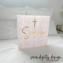 Load image into Gallery viewer, Printed Acrylic Baptism Box - Bow