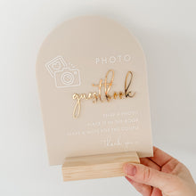 Load image into Gallery viewer, Photo Guestbook Acrylic Sign