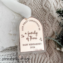 Load image into Gallery viewer, Our First Christmas as a family of three