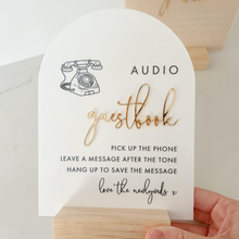 Load image into Gallery viewer, Audio Guestbook Acrylic Sign