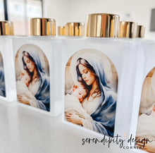 Load image into Gallery viewer, Frosted Holy Water Bottle Favours | Reed Diffuser Favours | Bomboniere Bottle Favours | Various Designs