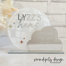 Load image into Gallery viewer, Cloud Nine Hens Disco Bar Menu