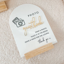 Load image into Gallery viewer, Photo Guestbook Acrylic Sign