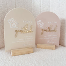 Load image into Gallery viewer, Photo Guestbook Acrylic Sign