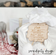 Load image into Gallery viewer, Special Delivery Christmas Tag - Wood