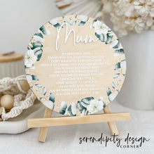 Load image into Gallery viewer, Mother’s Day Wooden Printed Sign | A Message to Mum