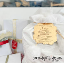 Load image into Gallery viewer, Special Delivery Christmas Tag - Mirror