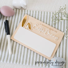 Load image into Gallery viewer, A Message from the Easter Bunny Sign | Easter Bunny Letter