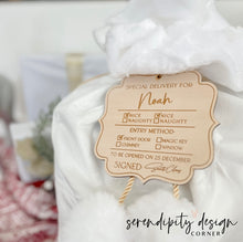 Load image into Gallery viewer, Special Delivery Christmas Tag - Wood
