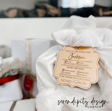 Load image into Gallery viewer, Special Delivery Christmas Tag - Mirror