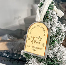 Load image into Gallery viewer, Our First Christmas as a family of three