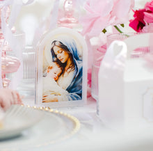 Load image into Gallery viewer, Religious Saint Favours | Christening and Baptism Grotto Shape Printed Saint Favours