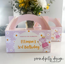 Load image into Gallery viewer, Peppa Pig Party Treat Favour Boxes