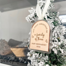 Load image into Gallery viewer, Our First Christmas as a family of three