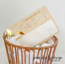 Load image into Gallery viewer, A Message from the Easter Bunny Sign | Easter Bunny Letter