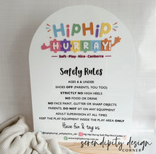 Load image into Gallery viewer, Jumping Castle Soft Play - Play Rules Sign