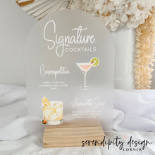 Load image into Gallery viewer, His & Hers Signature Cocktail Menu