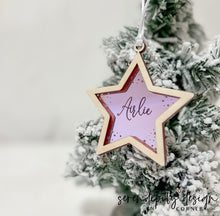 Load image into Gallery viewer, Personalised Star Shape Name Ornament - Your Shining Keepsake