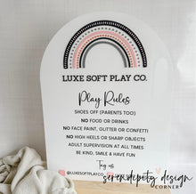 Load image into Gallery viewer, Jumping Castle Soft Play - Play Rules Sign