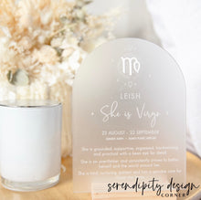 Load image into Gallery viewer, Zodiac Star Sign - She is Sign