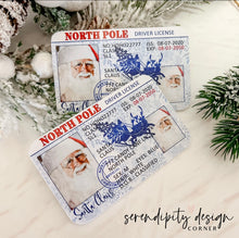 Load image into Gallery viewer, Santa ID Card | Santa Lost Drivers Licence
