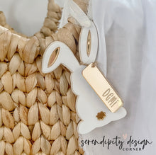 Load image into Gallery viewer, Easter Bunny Shaped Acrylic Basket Tags