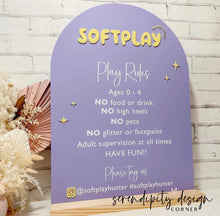 Load image into Gallery viewer, Jumping Castle Soft Play - Play Rules Sign