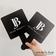 Load image into Gallery viewer, Beauty Business Logo Handheld Mirror
