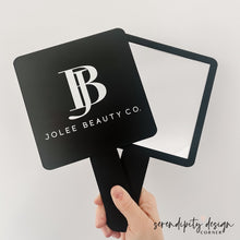 Load image into Gallery viewer, Beauty Business Logo Handheld Mirror