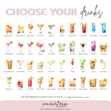 Load image into Gallery viewer, His & Hers Signature Cocktail Menu