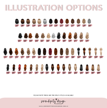 Load image into Gallery viewer, Mum and Daughter Illustration