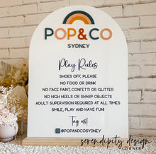 Load image into Gallery viewer, Jumping Castle Soft Play - Play Rules Sign