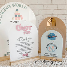 Load image into Gallery viewer, Jumping Castle Soft Play - Play Rules Sign