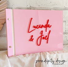 Load image into Gallery viewer, Acrylic Guest Book | Wedding Guest Book