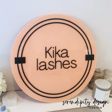 Load image into Gallery viewer, Personalised Lash Extensions Business Logo Sign