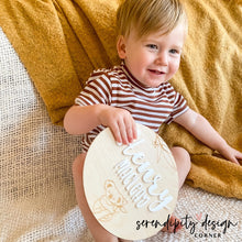 Load image into Gallery viewer, Wooden Name Sign Nursery Plaque | Australian Animals Koala Name Plaque