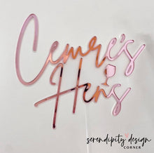 Load image into Gallery viewer, Double Layered Acrylic Cake Topper