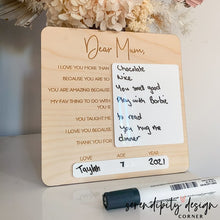 Load image into Gallery viewer, Personalised Letter To Mum Gift | Mother's Day Plaque