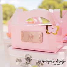 Load image into Gallery viewer, Name Acrylic Floral Party Treat Favour Boxes
