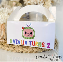 Load image into Gallery viewer, Cocomelon Party Treat Favour Boxes