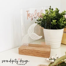 Load image into Gallery viewer, Personalised Acrylic Earring Stand - Mermaid